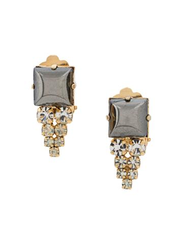 Christian Dior X Susan Caplan 1978 Archive Embellished Drop Earrings -