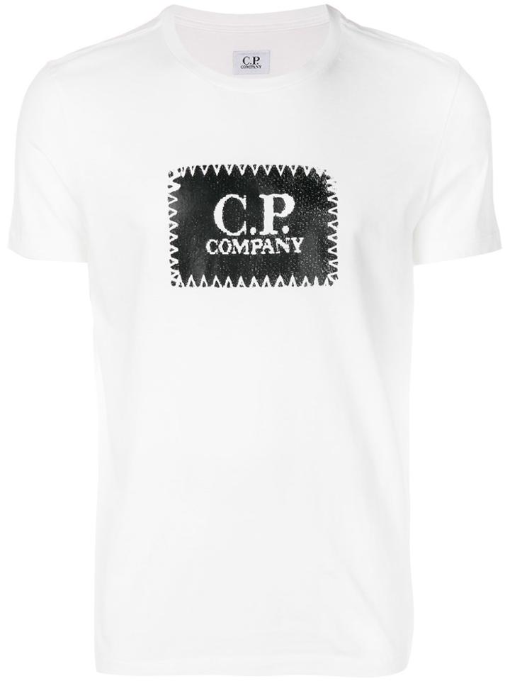 Cp Company Logo Patch T-shirt - White
