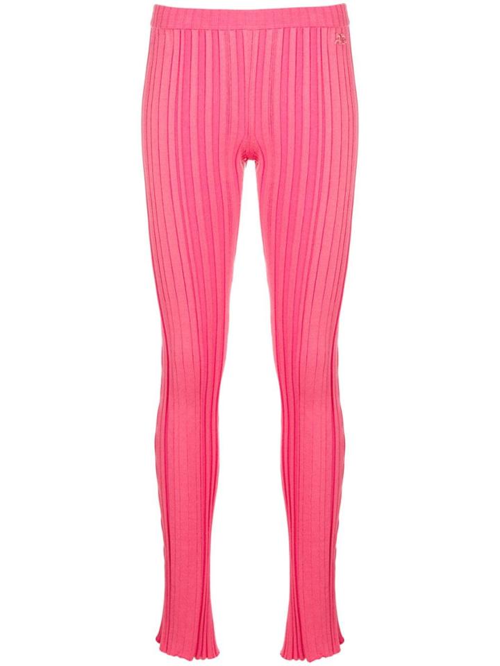 Courrèges Ribbed Trousers - Pink