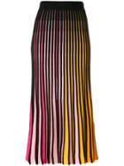 Kenzo Knitted Stripe Skirt - Black