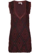 See By Chloé Deep V-neck Dress - Red