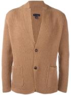 Lardini Two Button Blazer, Men's, Size: 46, Brown, Wool
