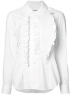 Comme Des Garçons - Irregular Ruffle Shirt - Women - Cotton - M, White, Cotton