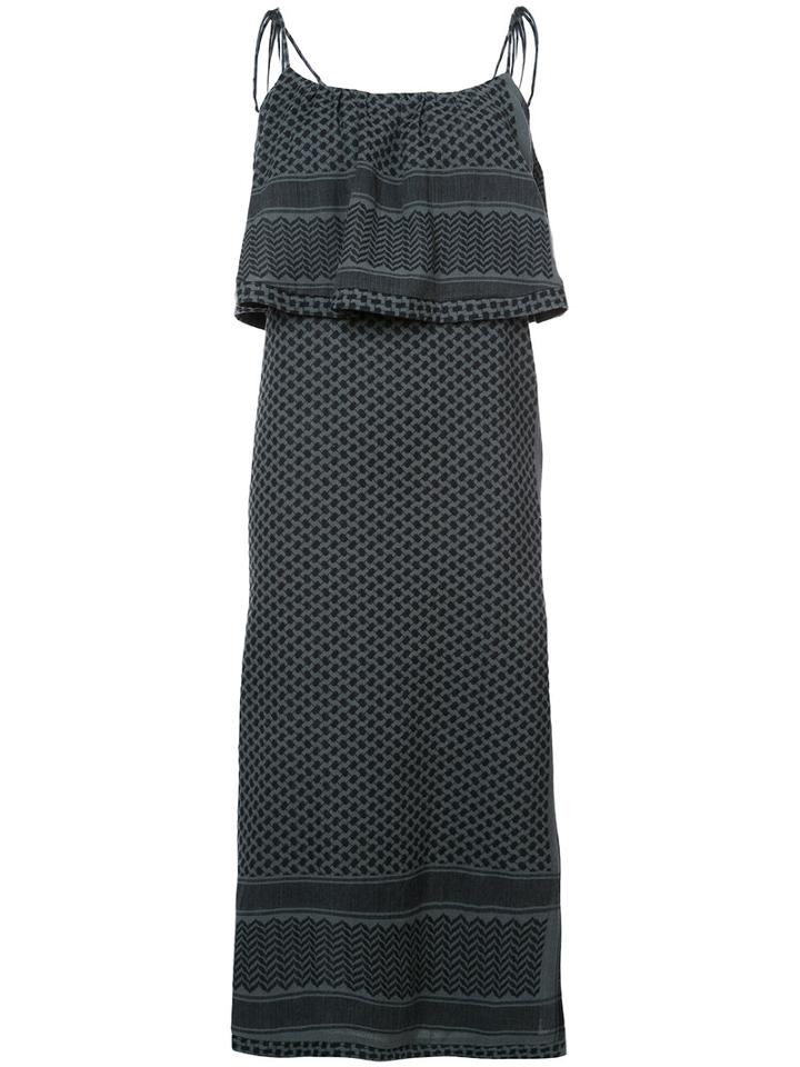 Cecilie Copenhagen - Ruffle Midi Dress - Women - Cotton - 2, Green, Cotton