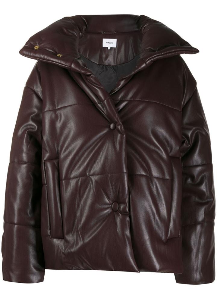 Nanushka Oversized Padded Jacket - Purple