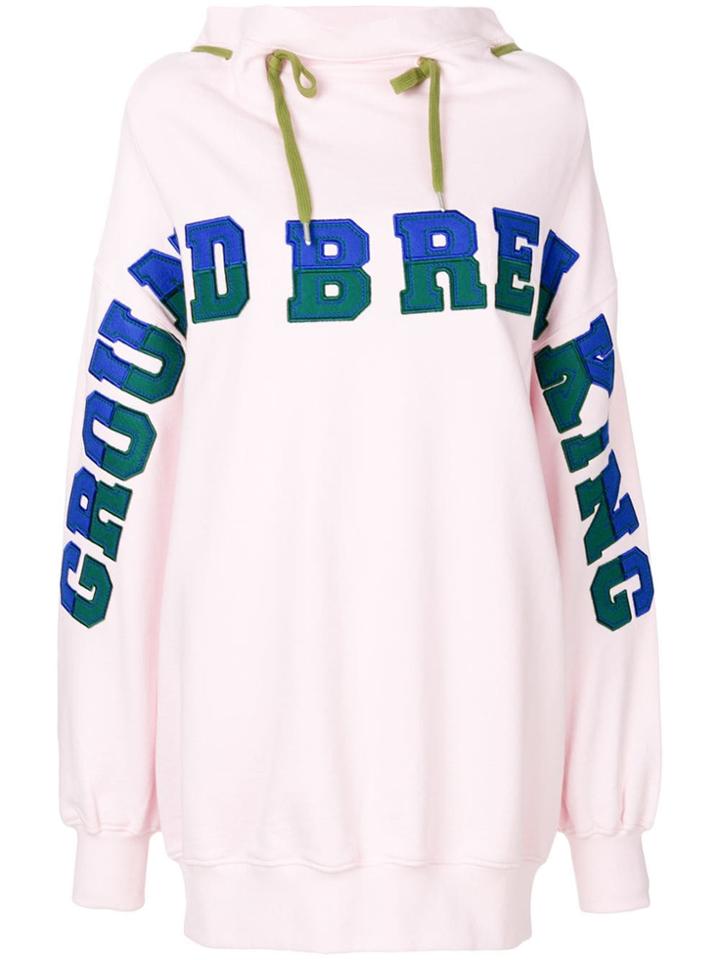 House Of Holland Ground Breaking Oversize Sweatshirt - Pink & Purple