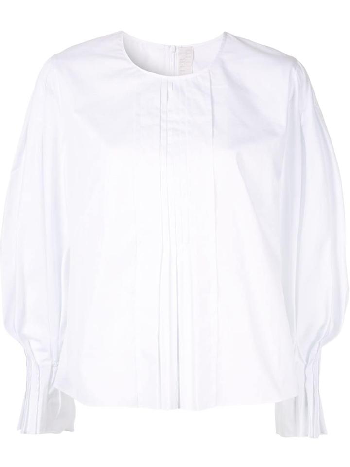 Peter Pilotto Pleated Detailed Blouse - White