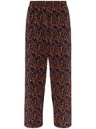 Lou Dalton Fleck Print Straight-leg Track Pants - Blue