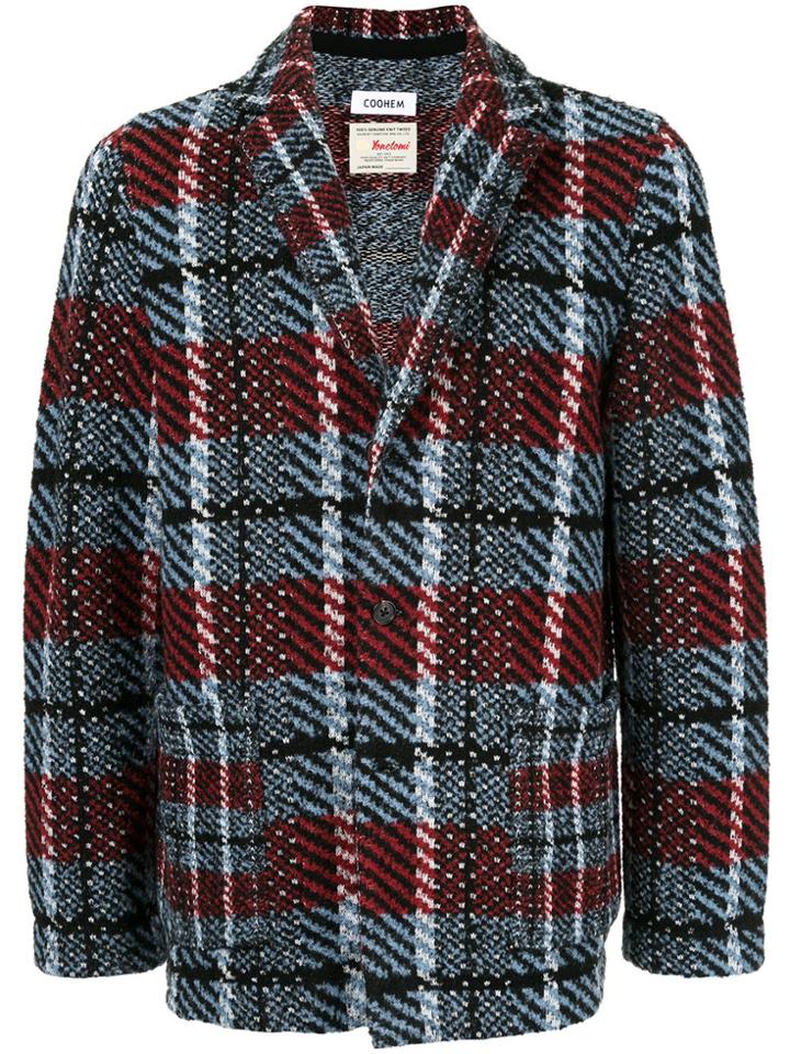 Coohem Check Tweed Jacket - Multicolour