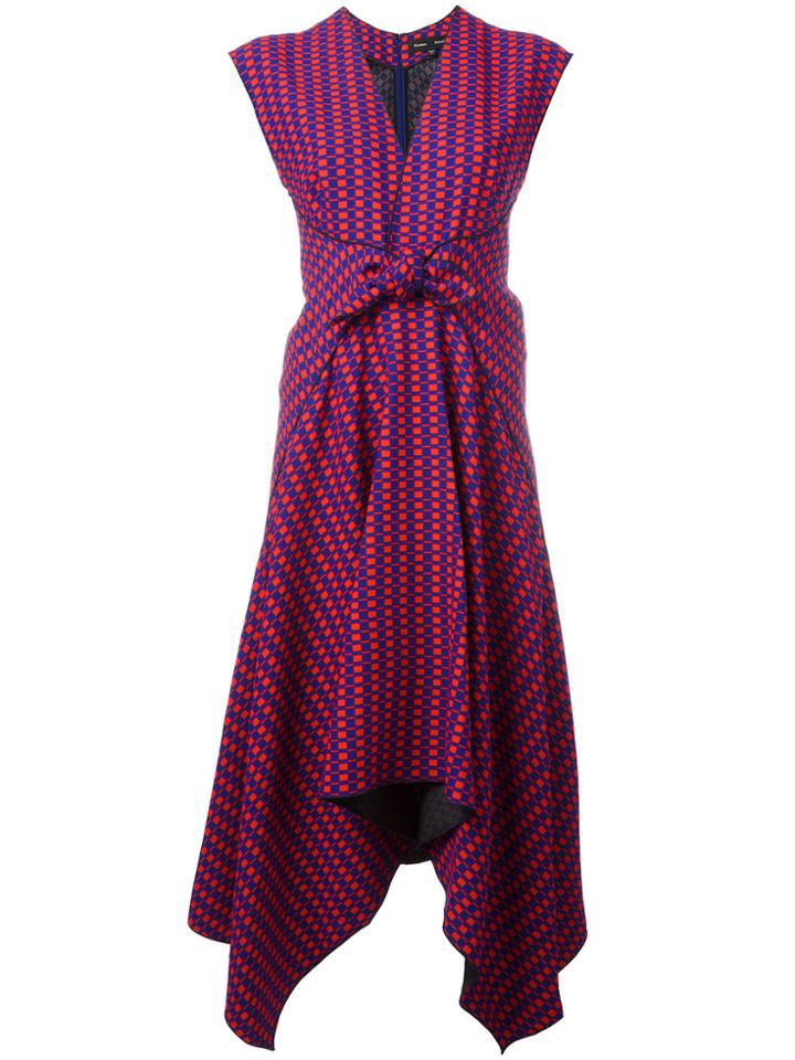 Proenza Schouler Trapeze Hem Midi Dress - Red