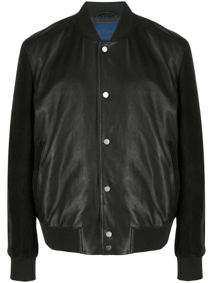 Drome High-shine Bomber Jacket - Black