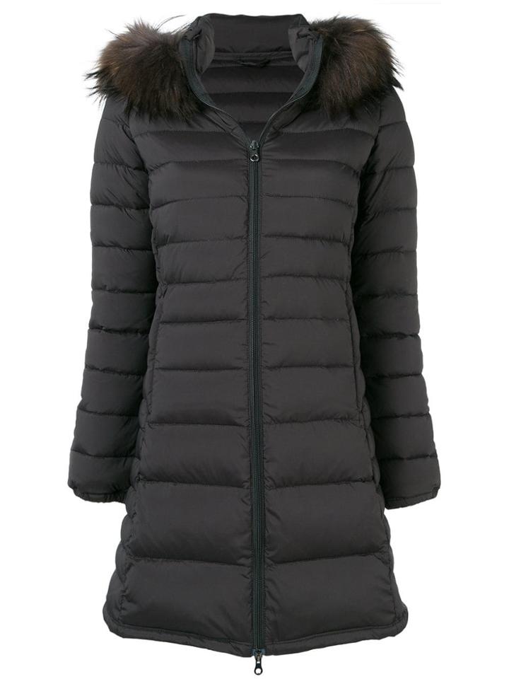 Duvetica Zipped Padded Coat - Black