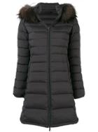 Duvetica Zipped Padded Coat - Black