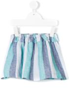 Knot - Ocean Stripes Frill Skirt - Kids - Linen/flax - 10 Yrs, Blue