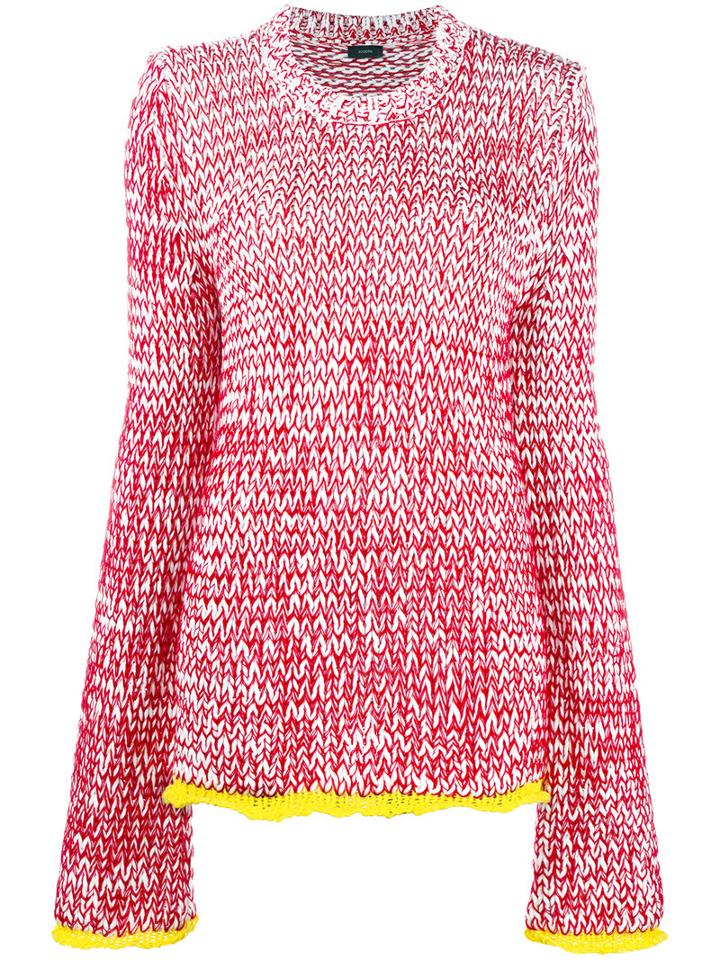 Joseph Chunky Knit Jumper, Women's, Size: Medium, White, Cotton/polyamide