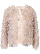 Christopher Kane Ruffled Jacket - Nude & Neutrals