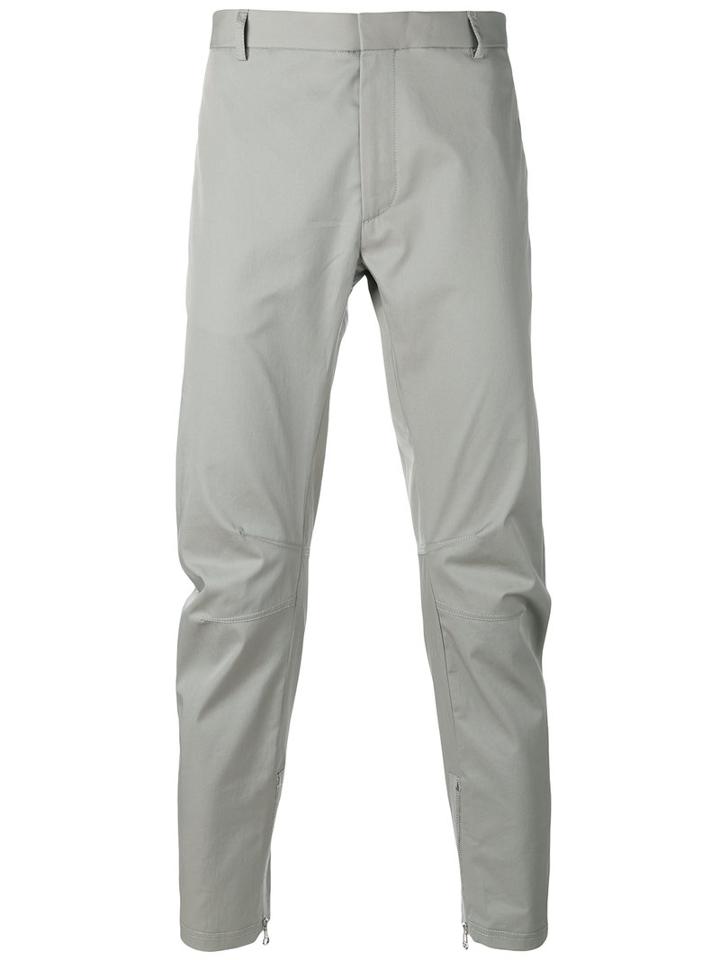 Lanvin Biker Chinos, Size: 50, Grey, Cotton