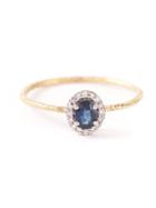 Wouters & Hendrix Gold Sapphire & Diamonds Ring