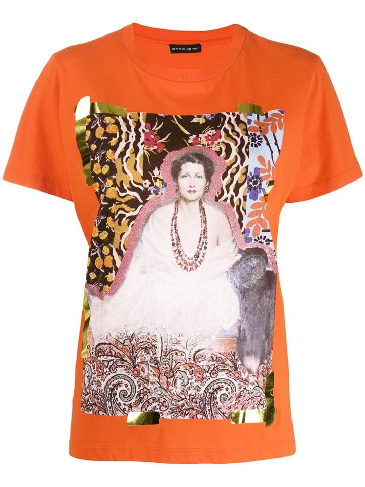 Etro Graphic T-shirt - Orange