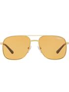 Vogue Eyewear Gigi Hadid Capsule Oversized Aviator Sunglasses - Yellow