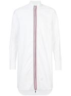 Thom Browne Thigh-length Zip-front Oxford Shirt - White