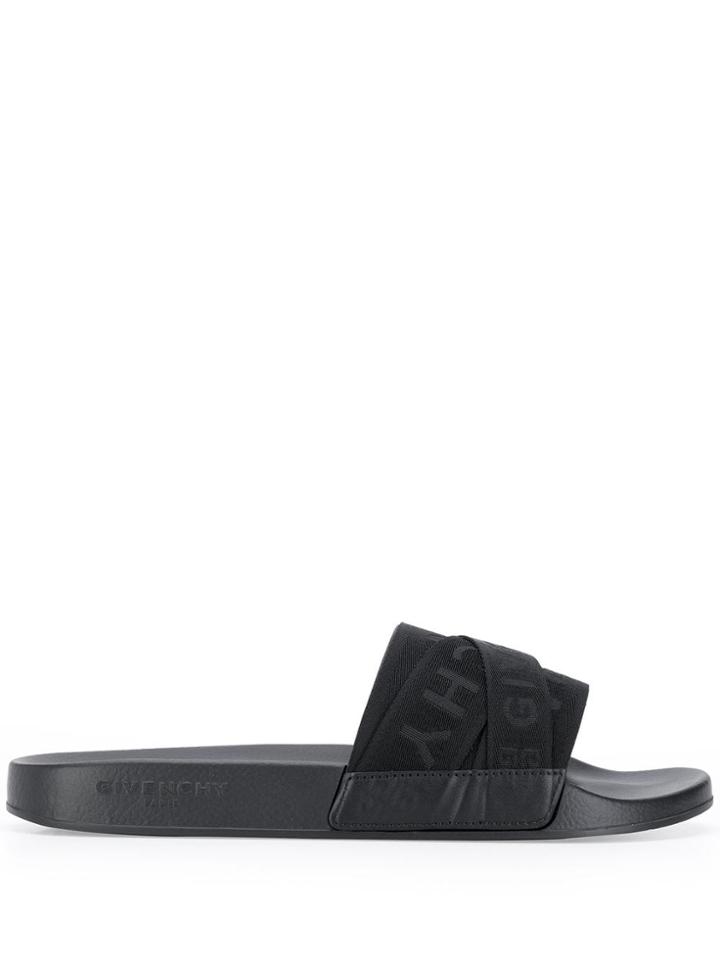 Givenchy Logo Sliders - Black