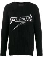Philipp Plein Logo Knitted Jumper - Black