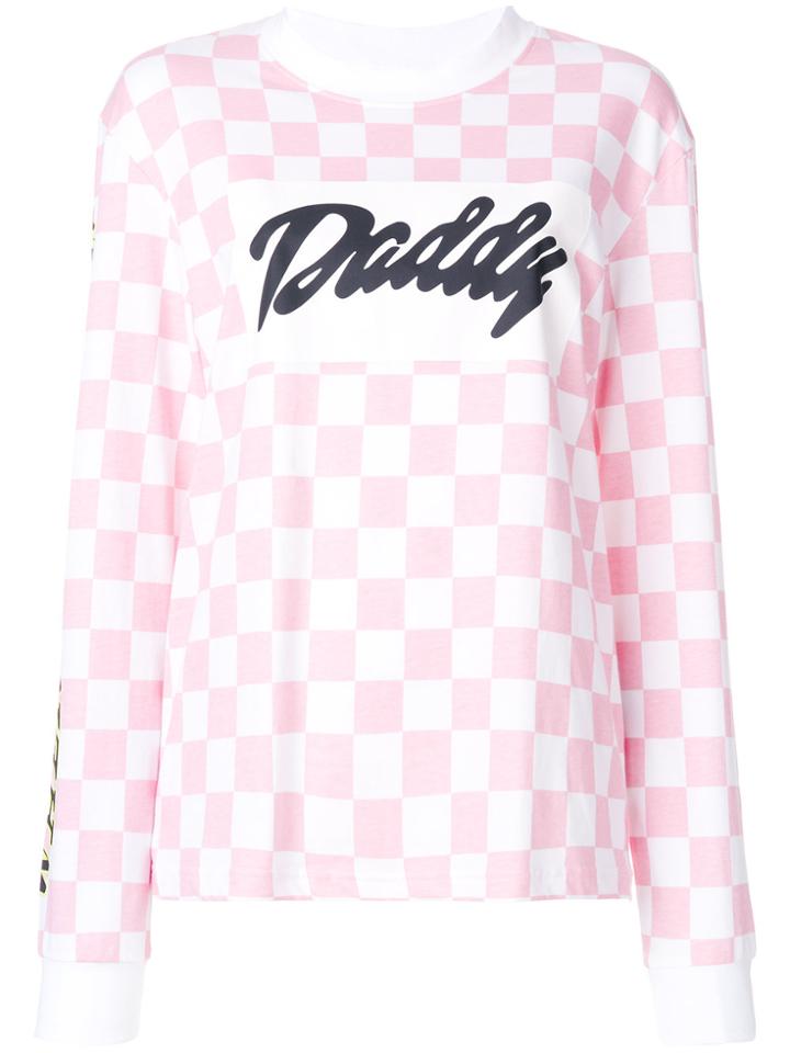 House Of Holland Checked And Graphic Print Shirt - Pink & Purple