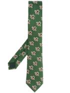 Gucci Bee Patch Tie - Green