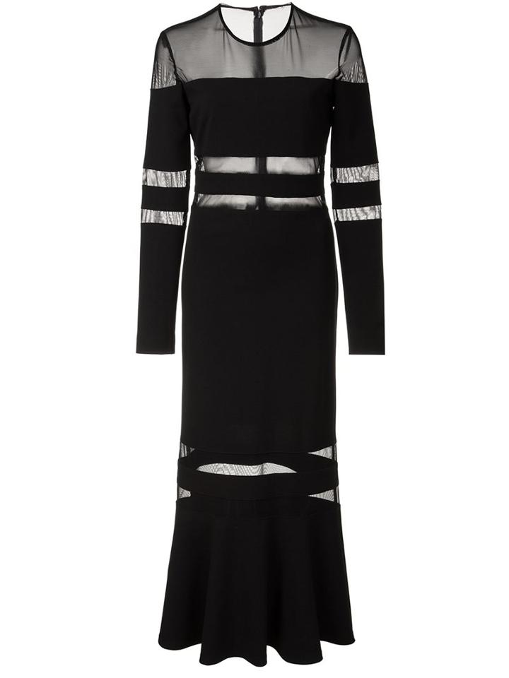 Nicole Miller Ruffle Hem Striped Dress