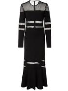 Nicole Miller Ruffle Hem Striped Dress