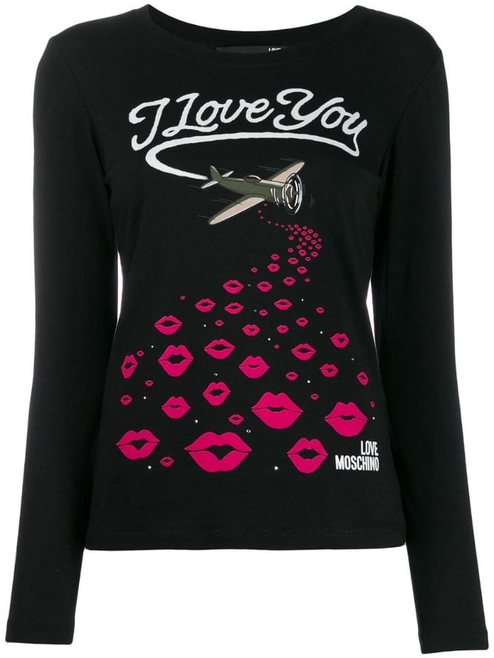 Love Moschino I Love You T-shirt - Black
