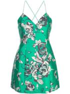 Alice+olivia Floral Sweetheart Dress - Green