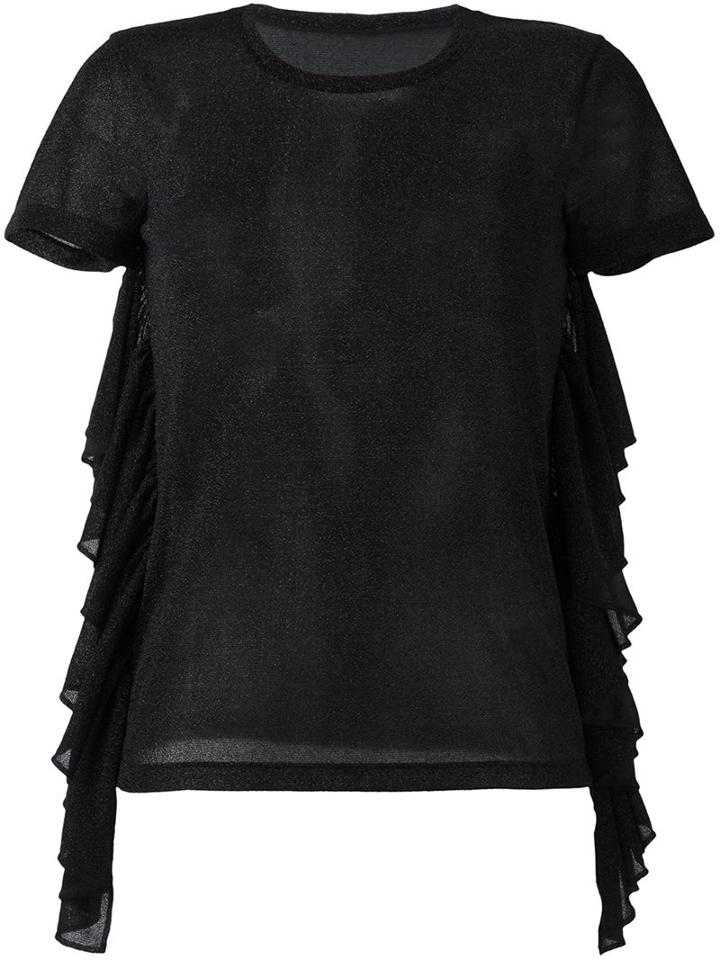 Mm6 Maison Margiela Ruffle T-shirt