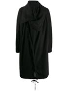 Army Of Me Oversized Deconstructed Coat - Black