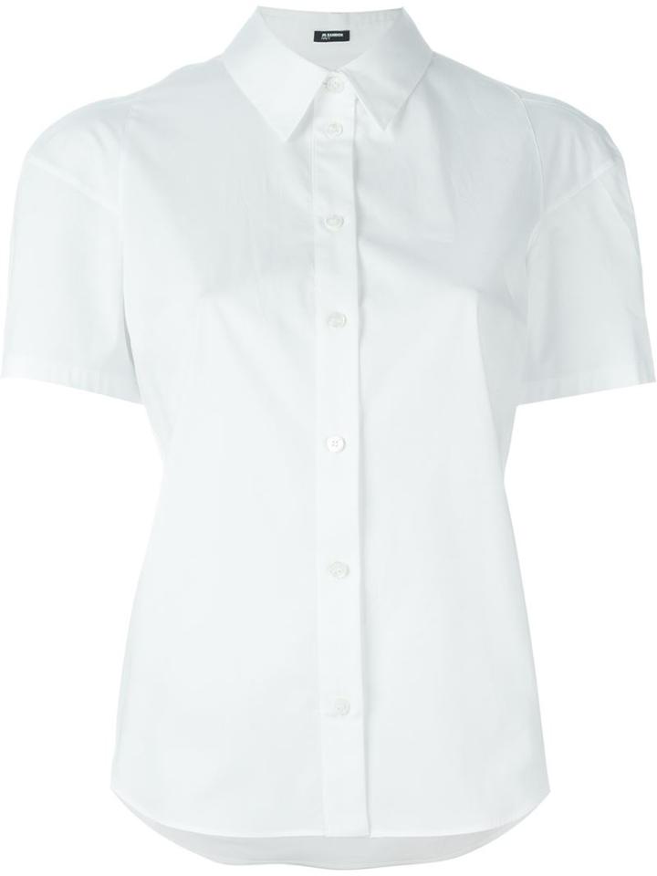 Jil Sander Navy Shoulder Detail Shirt