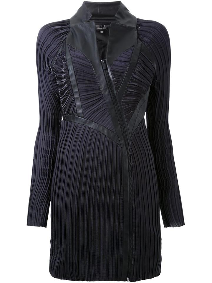 Iris Van Herpen Long Sleeve Pleated Dress