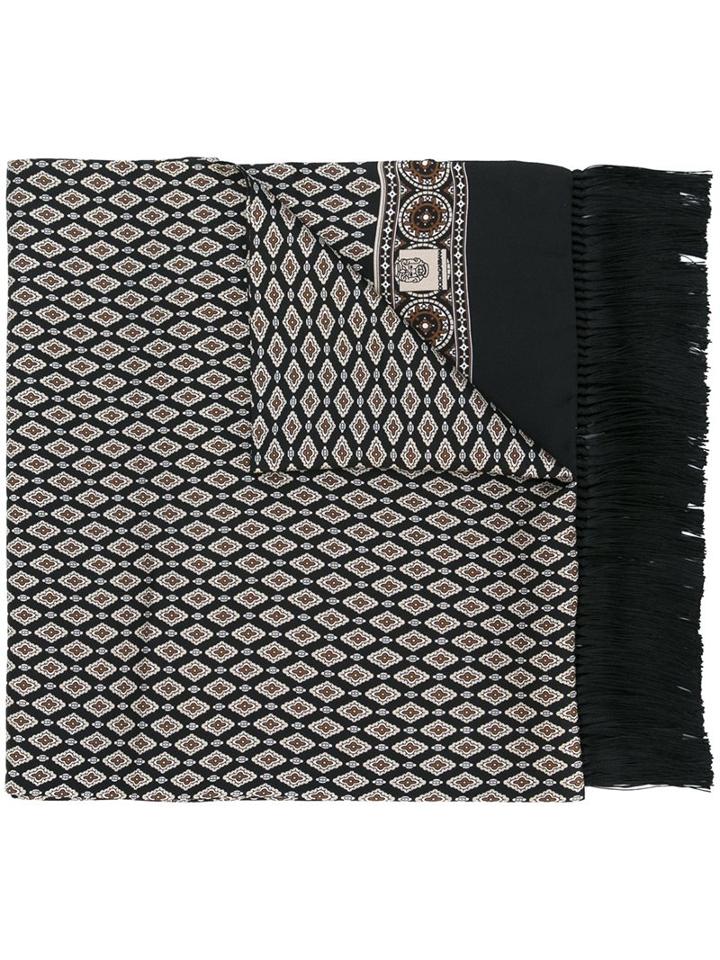 Dolce & Gabbana Printed Scarf, Black, Silk