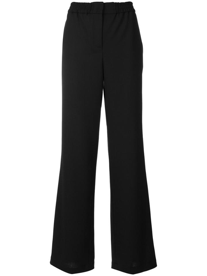 Ps By Paul Smith Flared Leg Trousers - Black