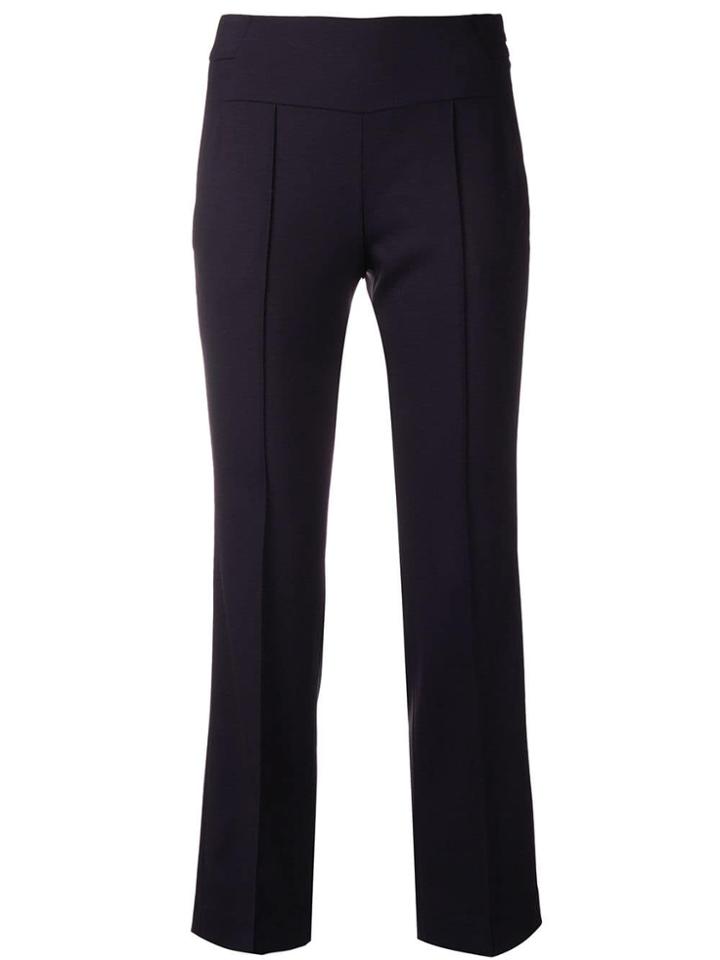 Incotex Cropped Fitted Trousers - Blue