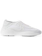 Prada Vela Tech Sneakers - White