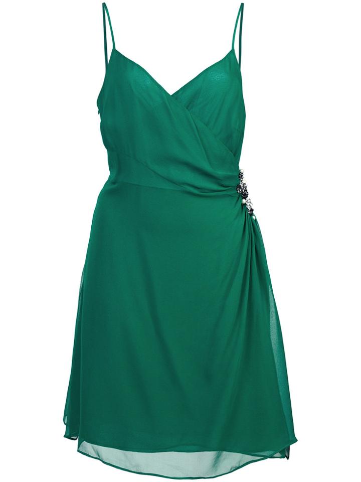 Cinq A Sept Jewel Embellished Dress - Green