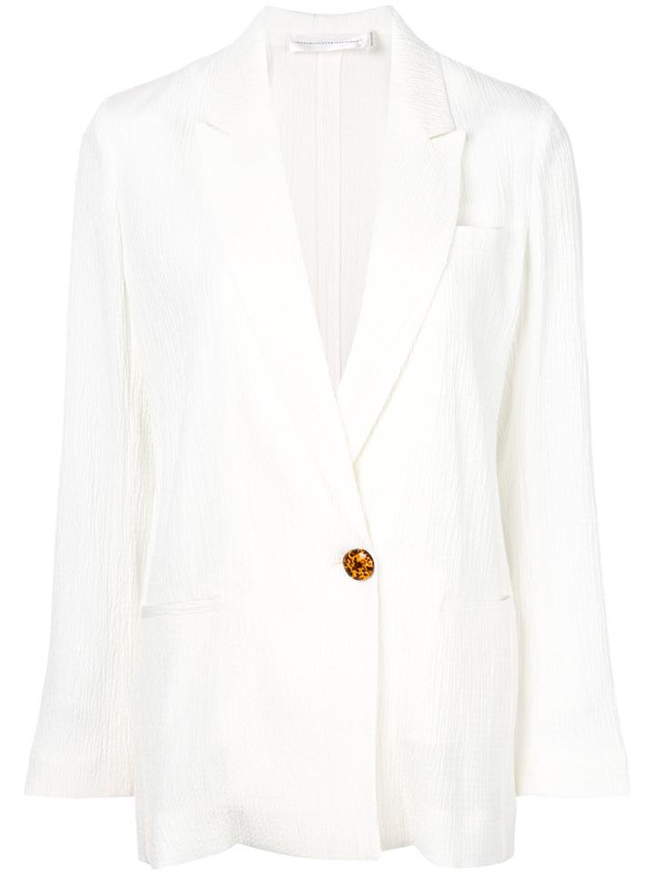 Victoria Victoria Beckham Textured Blazer - White