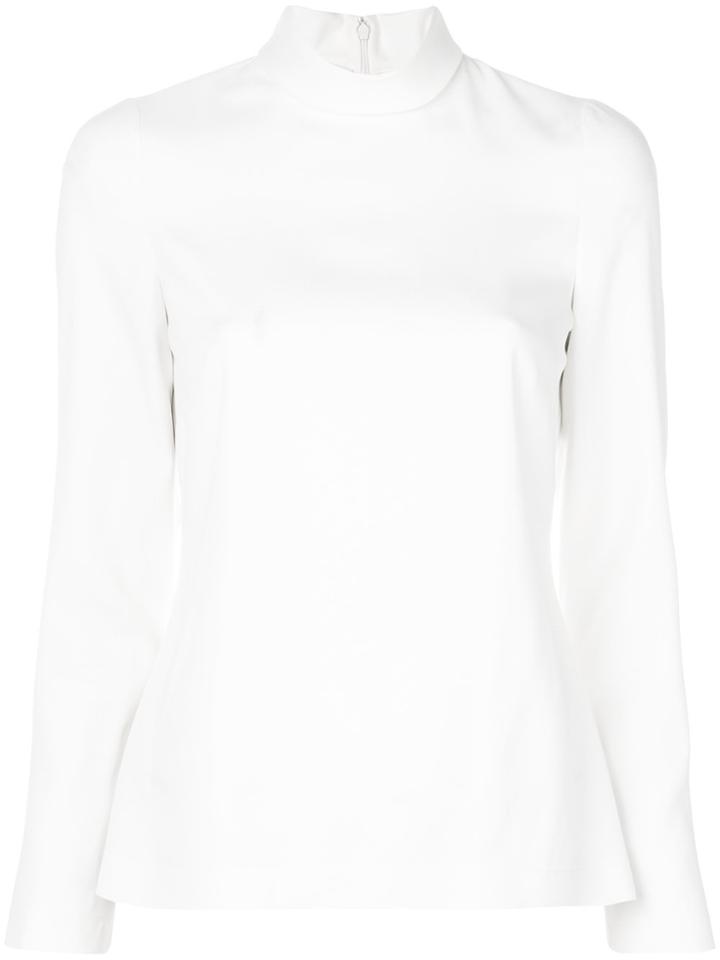 Philosophy Di Lorenzo Serafini Fitted Long-sleeve Blouse - Nude &