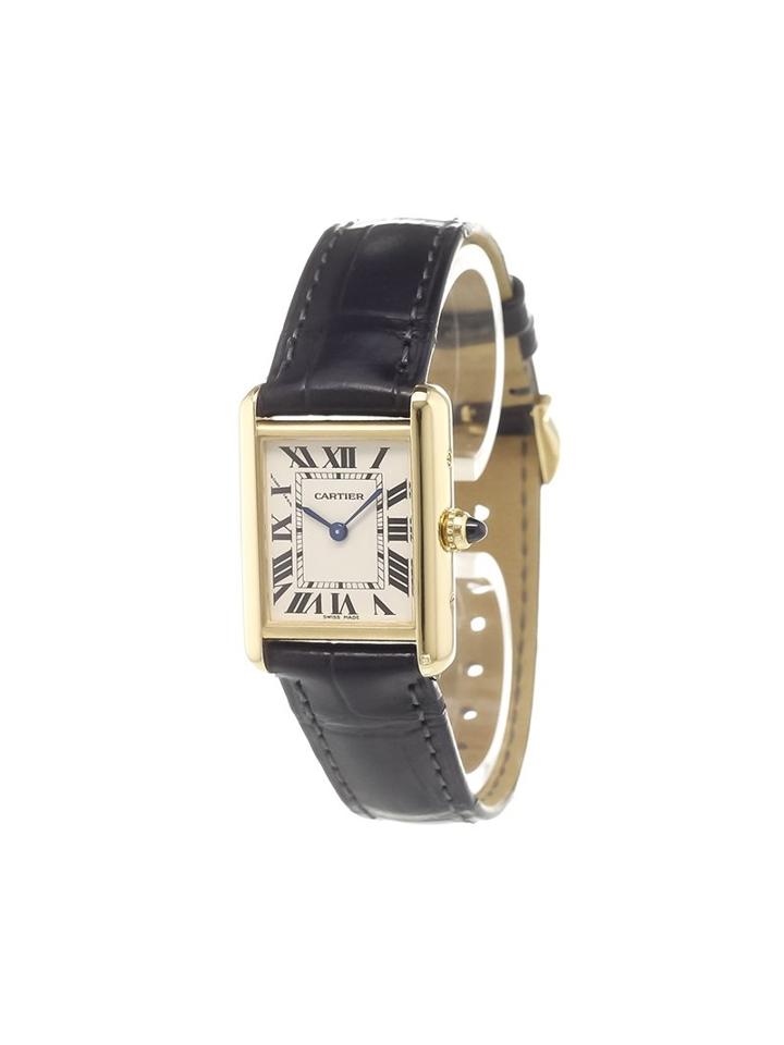 Cartier 'tank Louis' Analog Watch, Women's, Metallic