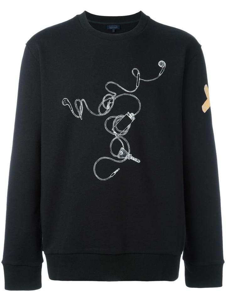 Lanvin Lanvin X Cédric Rivrain Headphones Sweatshirt - Black
