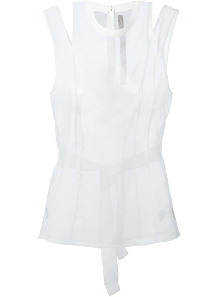 Silent Damir Doma 'thuban' Sheer Top - White
