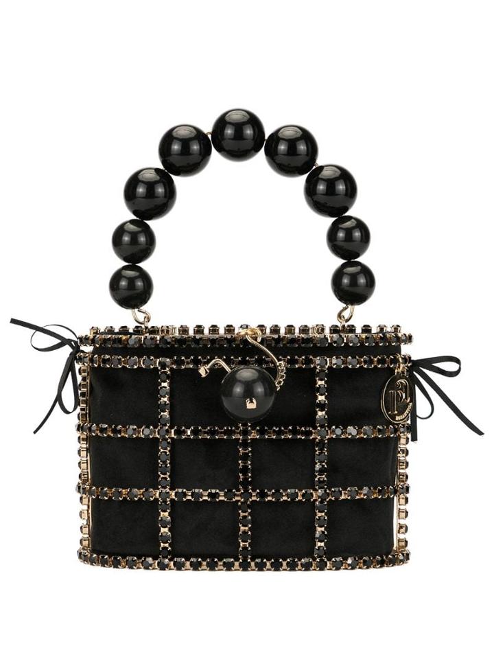 Rosantica Holli Bead-embellished Bag - Black