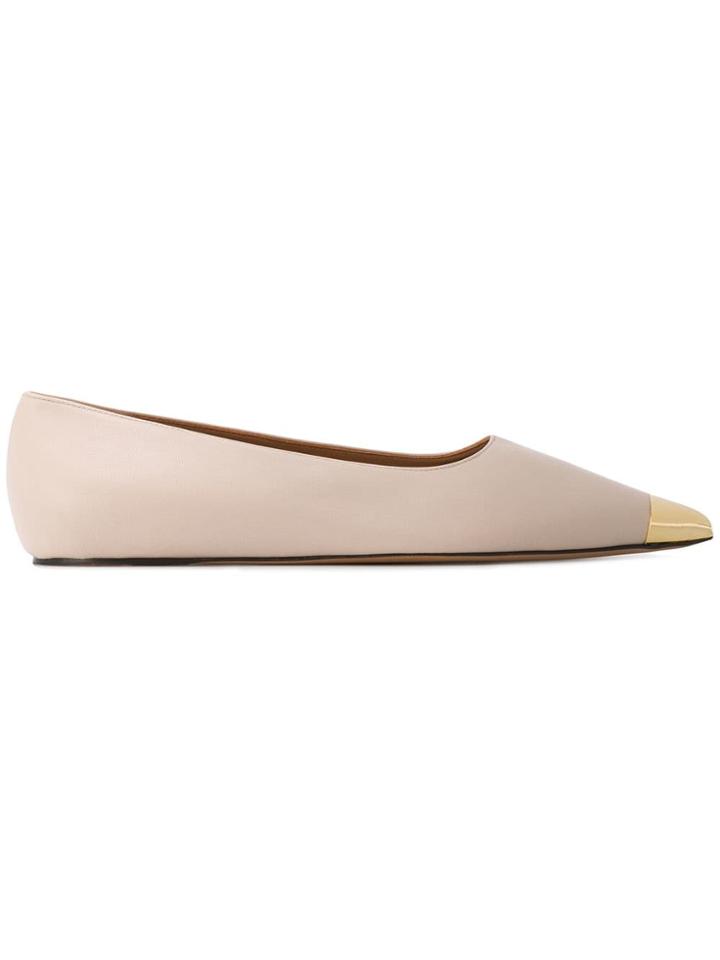 Marni Flat Ballerina Shoes - Neutrals