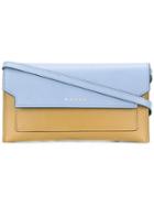 Marni Trunk Wallet Crossbody Bag, Women's, Blue, Leather